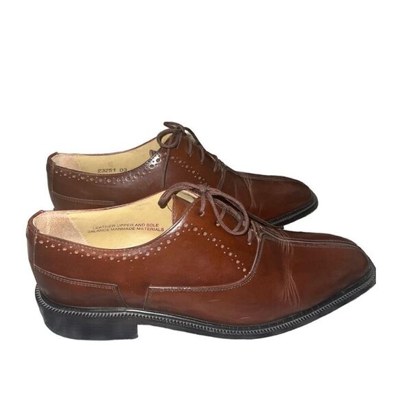 ✨Stacy Adam’s Brown Leather Comfort Plus Sz 9 Oxfords✨ - Picture 3 of 8